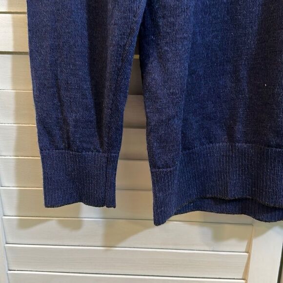 Mizuno Pro Collection Wool Sweater  Size XL Lightweight Navy ** - Picture 5 of 13